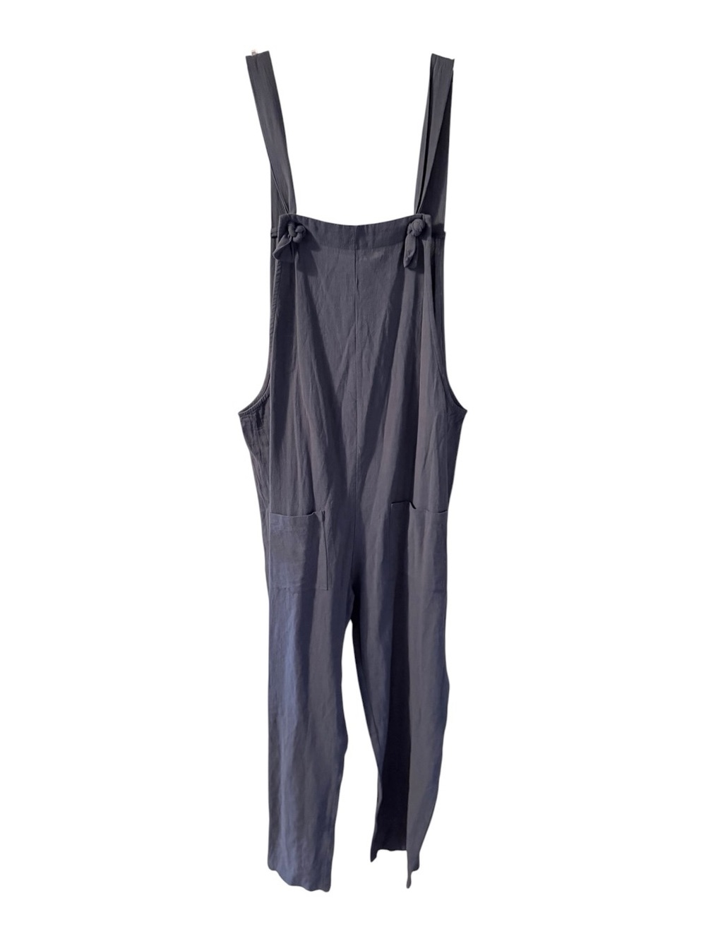 🙋🏻‍♀️ELLOH Women's Gray Tie-Strap Jumpsuit
